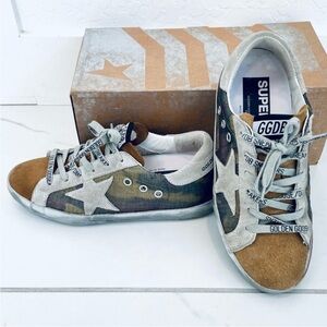 Golden Goose Camouflage Sneakers